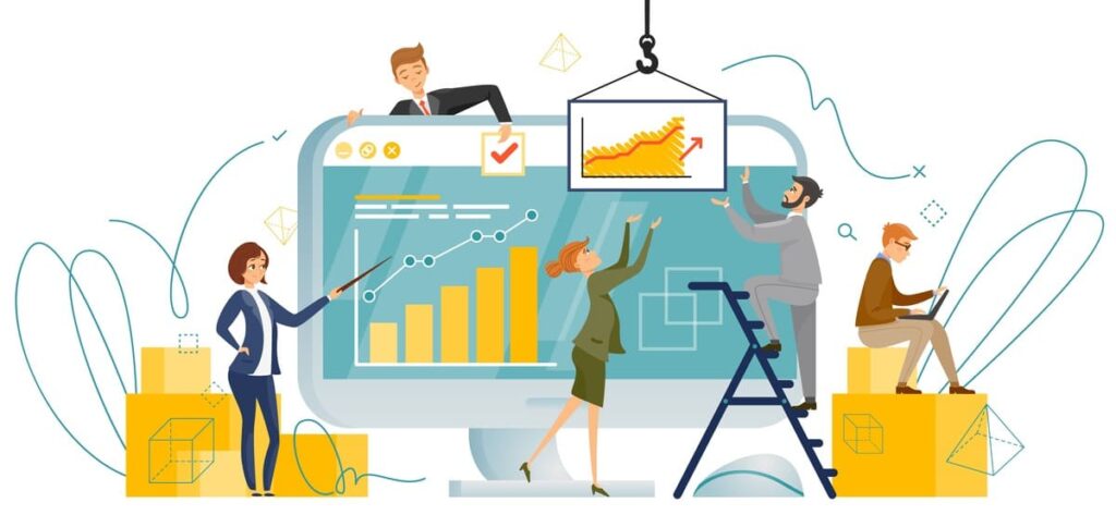 echipa marketing optimizand performanta livrarilor ecommerce